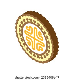maori tattoo art vintage isometric icon vector. maori tattoo art vintage sign. isolated symbol illustration