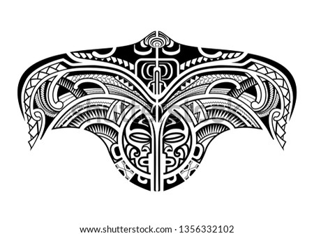 maori tattoo design for the back or chest