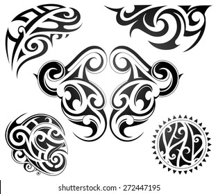 Maori tattoo set