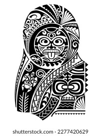 Maori tattoo template for cover the upper arm and shoulder 