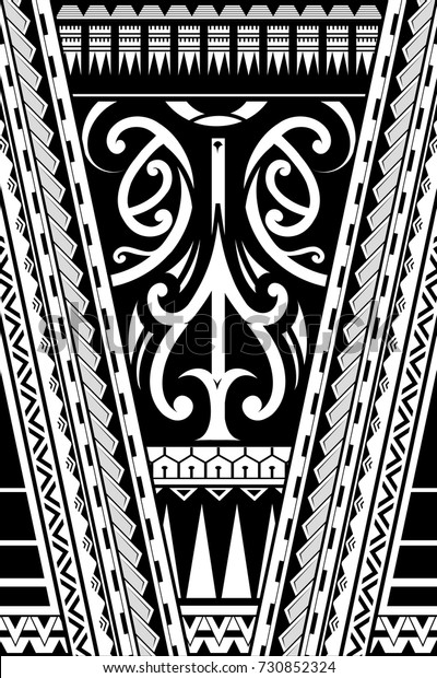 Maori Tribal Art Ornament Can Be Stock Vector (Royalty Free) 730852324