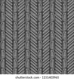 Maori tribal pattern vector seamless. African fabric print. Ethnic polynesian aboriginal art. Peruvian black white background for textile blanket, wallpaper, wrapping paper and backdrop template.