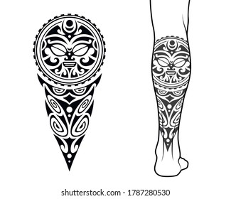 Maori Tribal Style Tattoo Pattern Vector (Royalty Free) 1787280530
