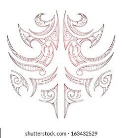 Maori tribal tattoo