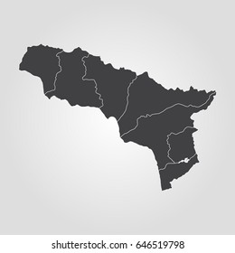 Map of Abkhazia.