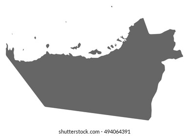 Map - Abu Dhabi (United Arab Emirates)