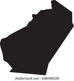 Map of Adair County in the state of Kentucky