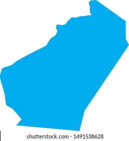 Map of Adair County in the state of Kentucky