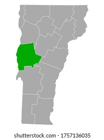 Mapa de Addison en Vermont en blanco