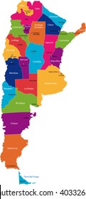 Map of administrative divisions of Argentina