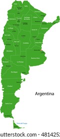 Map of administrative divisions of Argentina