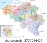 Map of the administrative divisions of Belgium