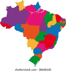 Map of administrative divisions of Brazil