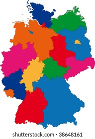 Map of administrative divisions of Germany