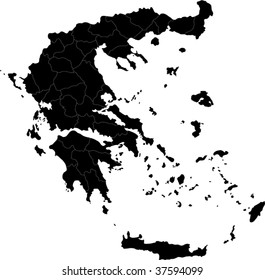 Map of administrative divisions of Greece