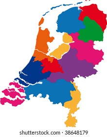 Map of administrative divisions of Netherlands