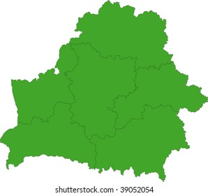 Map of administrative divisions of Republic of Belarus