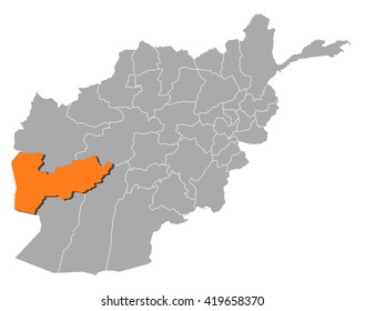 Map - Afghanistan, Farah