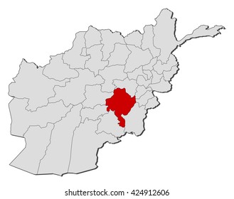 Map - Afghanistan, Ghazni
