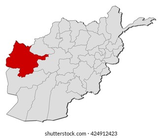 Map - Afghanistan, Herat