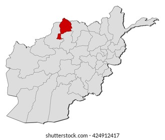 Map - Afghanistan, Jowzjan