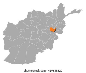 Map - Afghanistan, Kabul