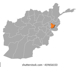 Map - Afghanistan, Laghman
