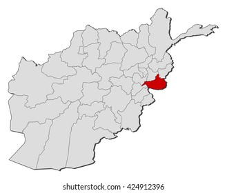 Map - Afghanistan, Nangarhar