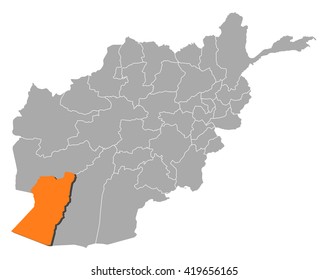 Map - Afghanistan, Nimruz