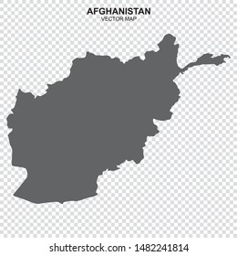 map of Afghanistan on transparent background