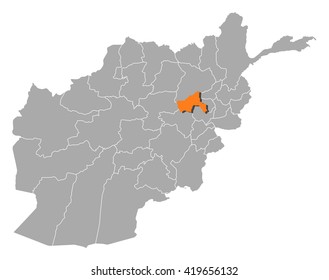Map - Afghanistan, Parwan