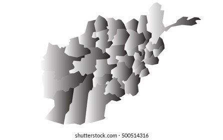 map of Afghanistan Vector Illustration