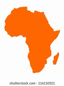 Map of Africa - Shutterstock ID 116110321