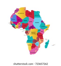 Map of Africa.