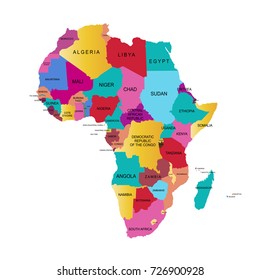 Map of Africa.