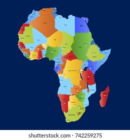 Map of Africa.