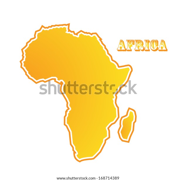 Map Africa Stock Vector Royalty Free 168714389 Shutterstock 4050