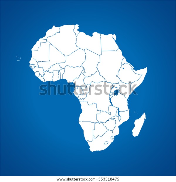 アフリカの地図 のベクター画像素材 ロイヤリティフリー