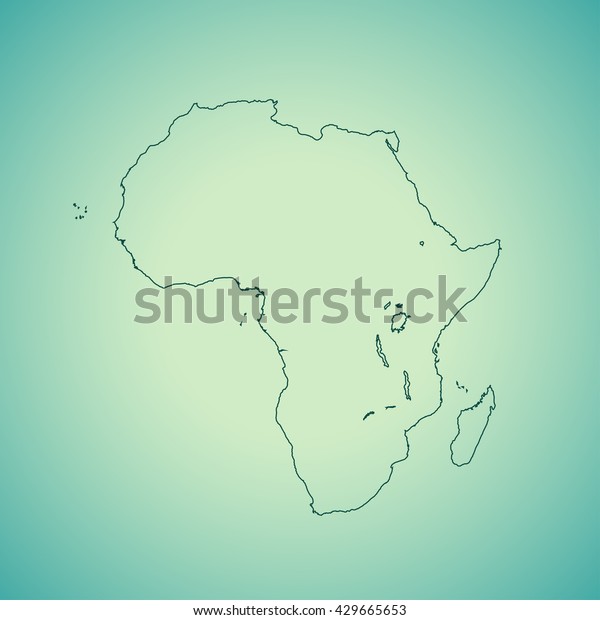 Map Africa Stock Vector Royalty Free 429665653 Shutterstock 0177