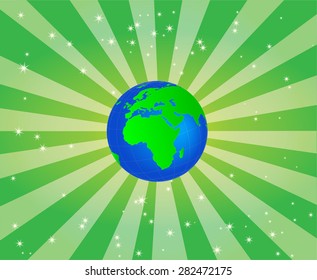 Map of Africa with Captivating Background