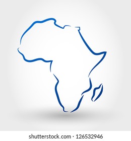 map of africa. map concept