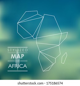 map of africa. map concept