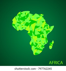 Map of africa. map concept. Abstract background. Vector illustration.