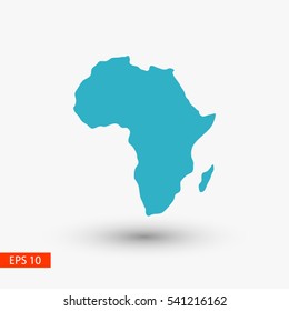 Map of Africa icon
