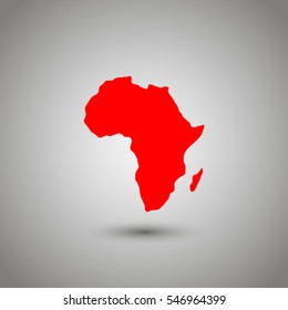 Map of Africa icon