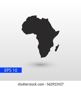Map of Africa icon