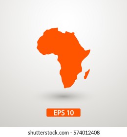 Map of Africa icon