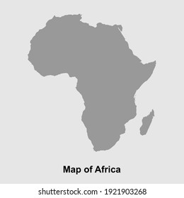 Map of Africa isolated vector illustration