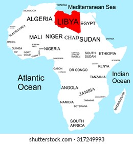 Map of Africa, Libya