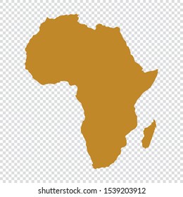 map of Africa on transparent background - Shutterstock ID 1539203912